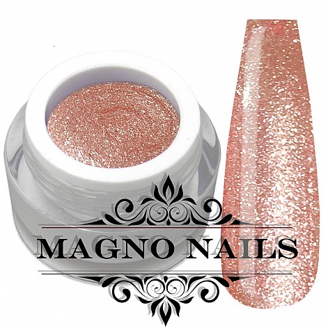 Chrome Glitter Glam Gel 183 - Peachy Nude